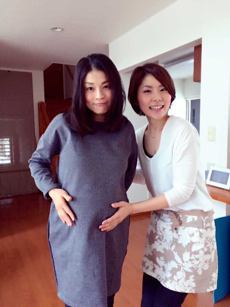 予定日４日前の妊婦さん?マタニティすいな整体(^O^)
