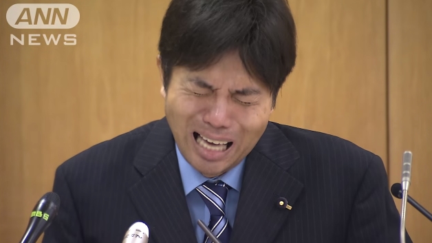 朝から大号泣した中梶さん。